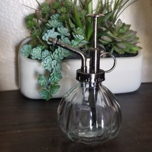 Glass Mister Sprayer Bottle Terrarium Seedlings Air Plants  Herbs Garden Decor